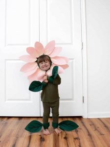 vestiti carnevale bimbi fai da te fiore