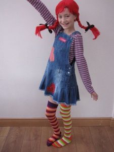 vestiti carnevale bimbi fai da te pippi calzelunghe